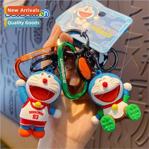 cartoon Doraemon sports series keychain female cute creative