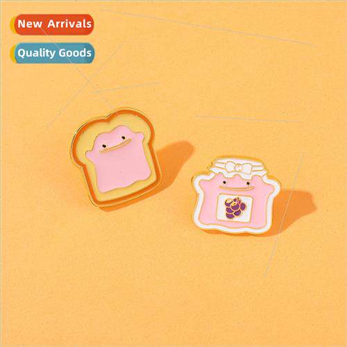 Cartoon Creative Pokémon Toast Bread Brooch Cute Pokémon M