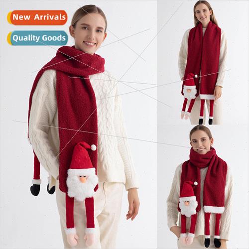 Scarf Christmas Vintage Brown Warm Scarf Christmas Long Legs