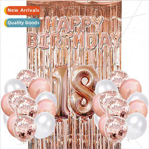 Rose Gold 18.21.30.40 Birthday Banner Balloon Arrangement Ba