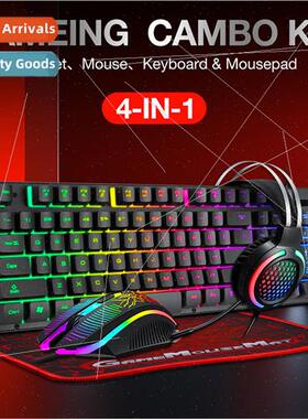 Thunder Wolf T400 keyboard mouse headset mouse pad keypad mo