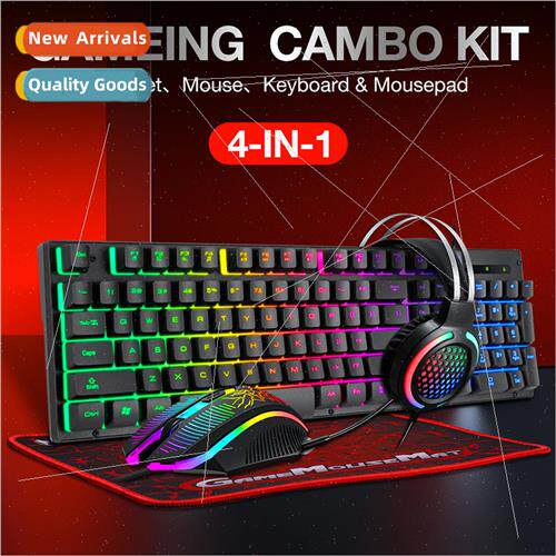 Thunder Wolf T400 keyboard mouse headset mouse pad keypad mo