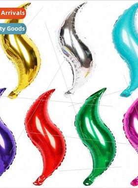 New 24 inch s-shaped aluminum film fishtail balloon 适用 bir