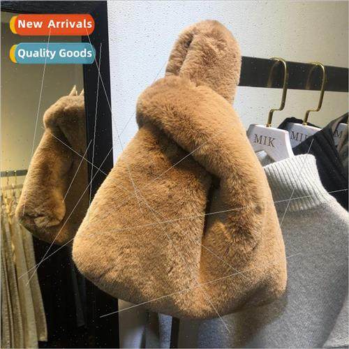 2022 Faux Otter Rabbit Fur Womens Bag Handbag Tote Bags Bags