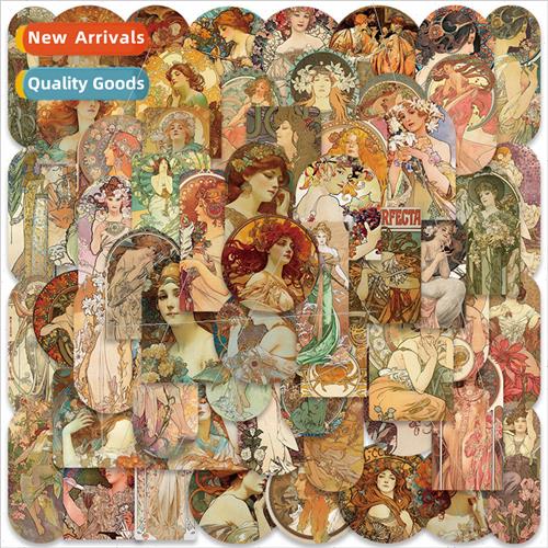 60 Vintage Musha Song Art Stickers ggage Laptop Guitar Skate