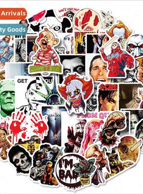 50 Horror Movie Image Mashup Stickers Thriller Character Doo