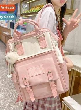 Girls high color value large capacity backpack students juni