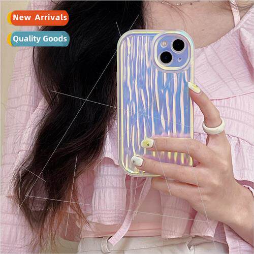 Simple bark pattern laser 适用 Apple 13 phone case 14ProMax