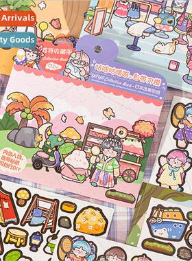 Scenic stickers bud collection book cartoon cute creative di