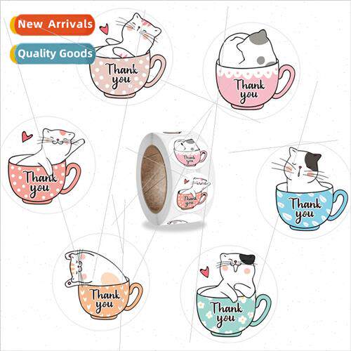 New rolls of childrens toys cute thank you stickers office s