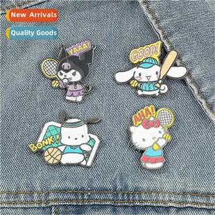 metal badge soft Manga sports jewelry cute Kuloami Sanrio
