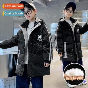 white duck winter Boys new jacket 2023 big down
