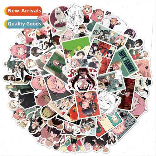 50 pcs of spy play house anime stickers graffiti luggage cel