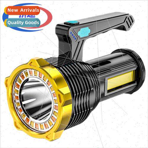 Strong light flashlight new outdoor multifunctional usb rech