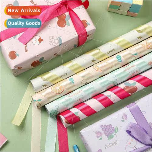 Birthday gift wrapping paper cute small fresh student packag