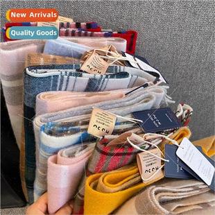 wool Australia simple versatile woo Heavyweight plaid asures