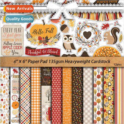 Hello Fall Vintage Handbook Material Kit Material Pack Handb