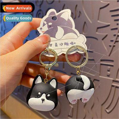 Couple pair of buttons Erha Shiba Inuyasha keychain cute exq