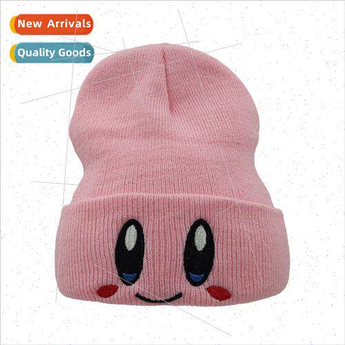 Mens and womens cute smiley eyes Hoshi embroidered knit cap图片