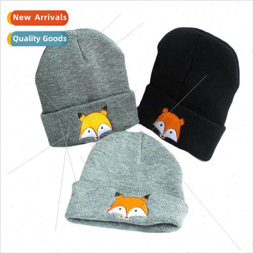 New fall and winter childrens wool cap cartoon girls knitted