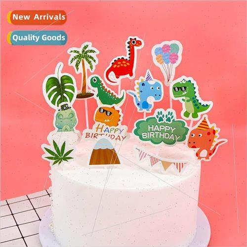 Dinosaur Set Cake Differences Summer Tropical Rain适用est Bi