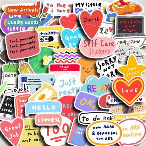 Cartoon Creative Cute Stickers Love Shape Alphabet Durian Fu