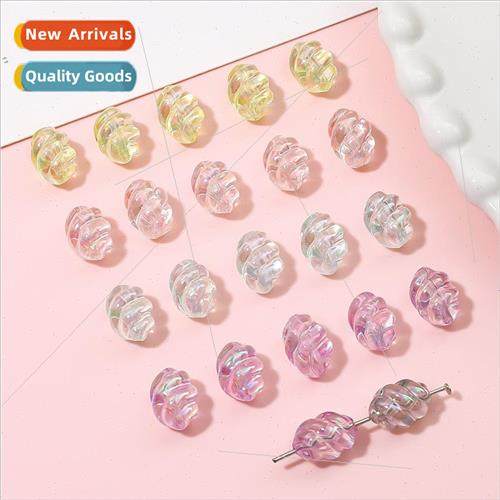 Colorful acrylic mabe transparent conch loose beads DIY hand