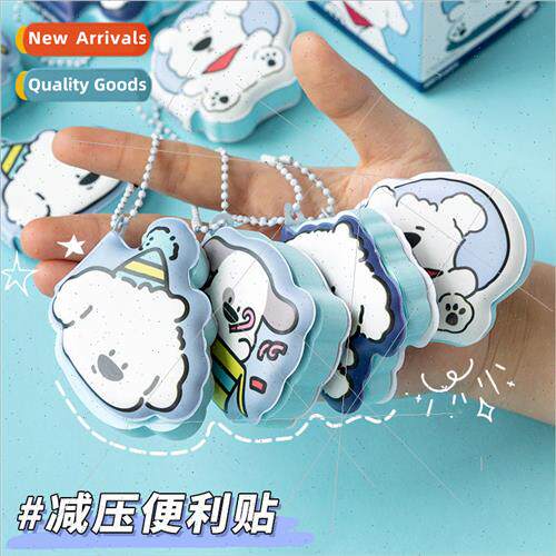 Cartoon decompression convenience stickers dog pendant porta
