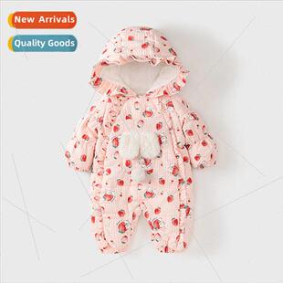Baby onesie 2023 fall and winter clothing female baby clothe