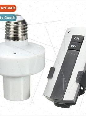 E27 Screw In Wireless Remote Bulb Holder Cap Socket Switch N