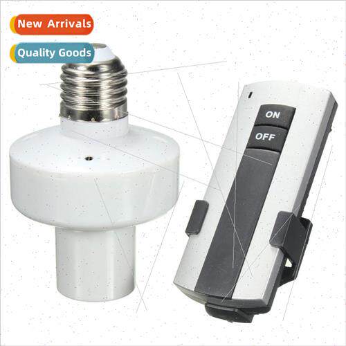 E27 Screw In Wireless Remote Bulb Holder Cap Socket Switch N