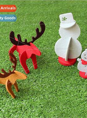 U-PICK three-dimensional ornaments snowman elk new year Chri