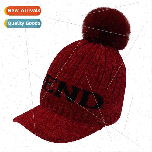 ille knitted baseball cap winter cycling padded windproof wo