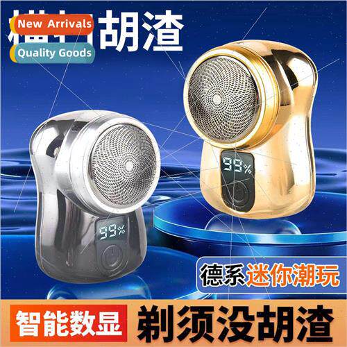 Electric mini shaver USB rechargeable razor with digital dis