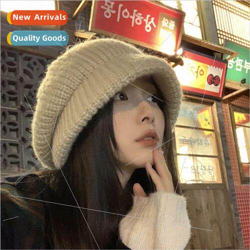 Japanese large  of the fishermans cap beret pile cap three-i