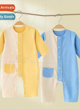 De velvet onesie baby fall baby warm underwear spring and fa