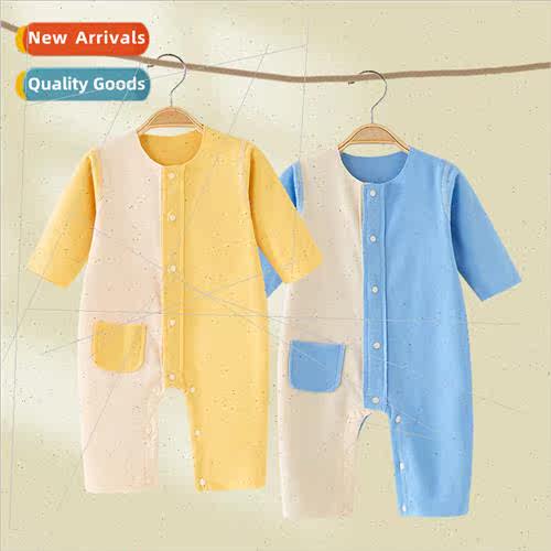 De velvet onesie baby fall baby warm underwear spring and fa