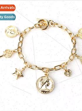 Personalized nd Famous Bohemian coin tassel bracelet key sta