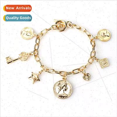 Personalized nd Famous Bohemian coin tassel bracelet key sta