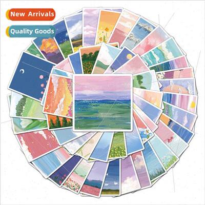 50 Scenic Oil Painting Creative Graffiti Stickers ggage Scoo