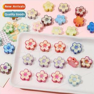 oil beads blossom cherry drip painted hand acrylic 20mm