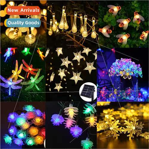 LED Solar ght String Outdoor Snowflake Garden Decoration ght