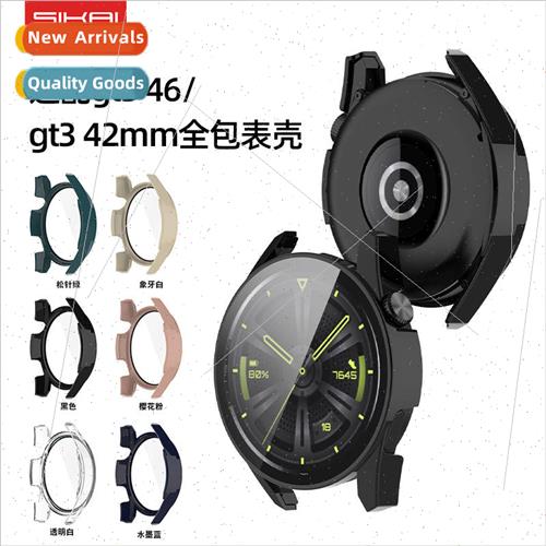 适用 Huawei watch GT3 case 42/46mm watch case tempered film-封面