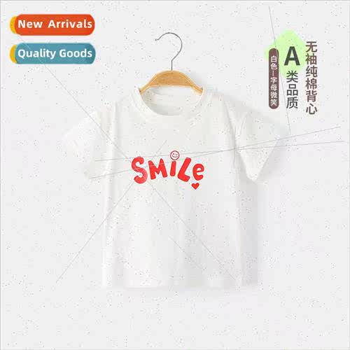 Summer baby thin summer clothing infant children cotton half