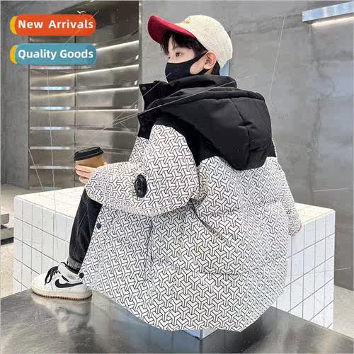 Boys cotton clothing winter 2023 new childrens down cotton j
