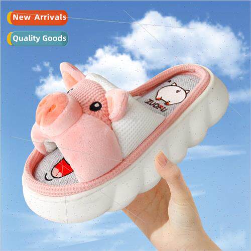 nen slippers summer indoor home with thick bottom -slip wood