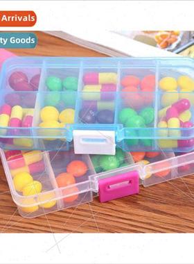 Plastic compartmentalized 10 compartment transparent storage