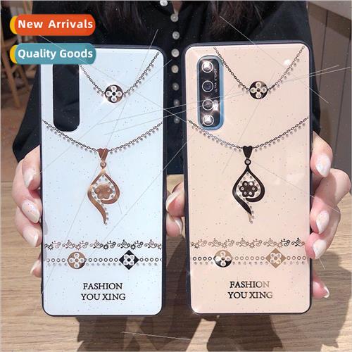适用 OPPOReno9pro necklace with diamond findx6Pro phone case