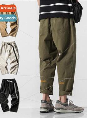 Spring and Autumn summer casual pants men nine work pants me