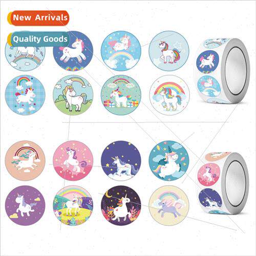 Rainbow Horse Unicorn Happy  Decoration Stickers Label Seal
